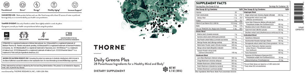 Daily Greens Plus 30