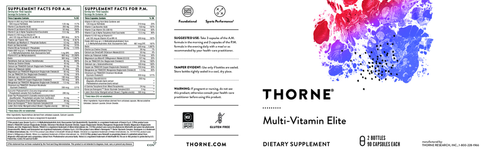 Multi-Vitamin Elite A.M. P.M NSF Kit 180