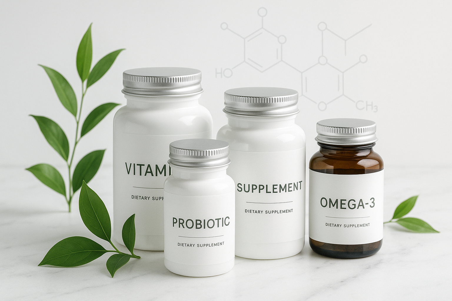 powerful supplement reseller hero image. trustworthy and clean