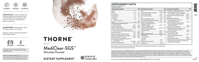 Thorne MediClear-SGS Chocolate 21 Capsules