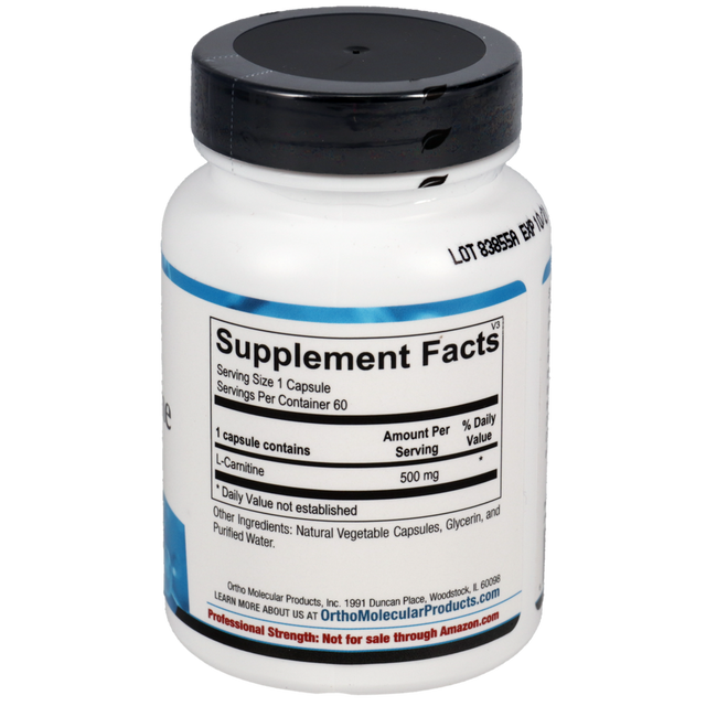 Ortho Molecular L-Carnitine 60 Capsules
