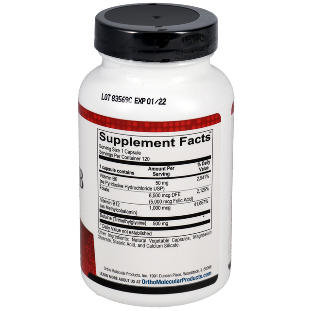 Ortho Molecular Cardio B 120 Capsules