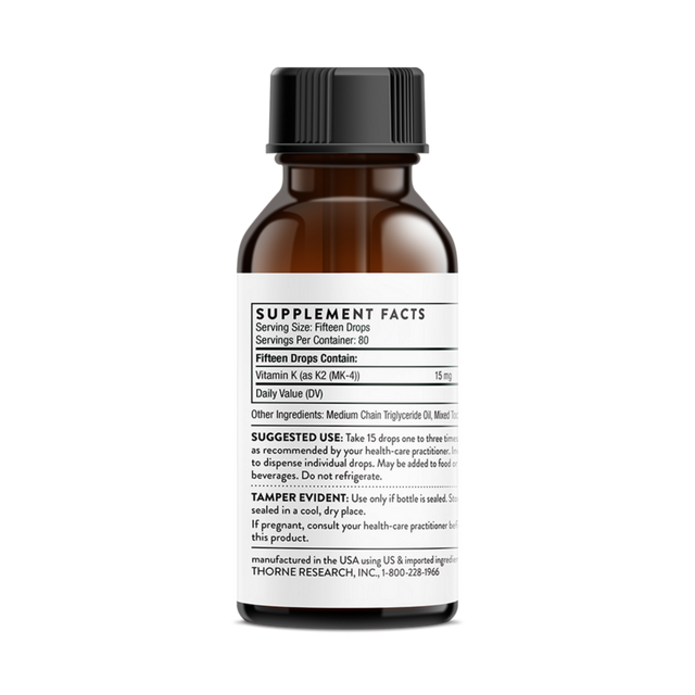 Thorne Vitamin K2 Liquid – 80 Servings