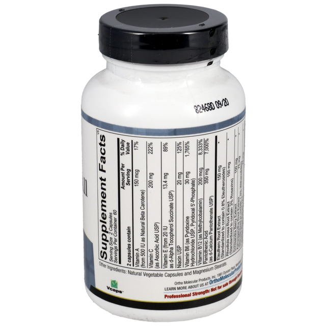 Ortho Molecular Adapten-All Stress & Energy Support (120 Capsules)