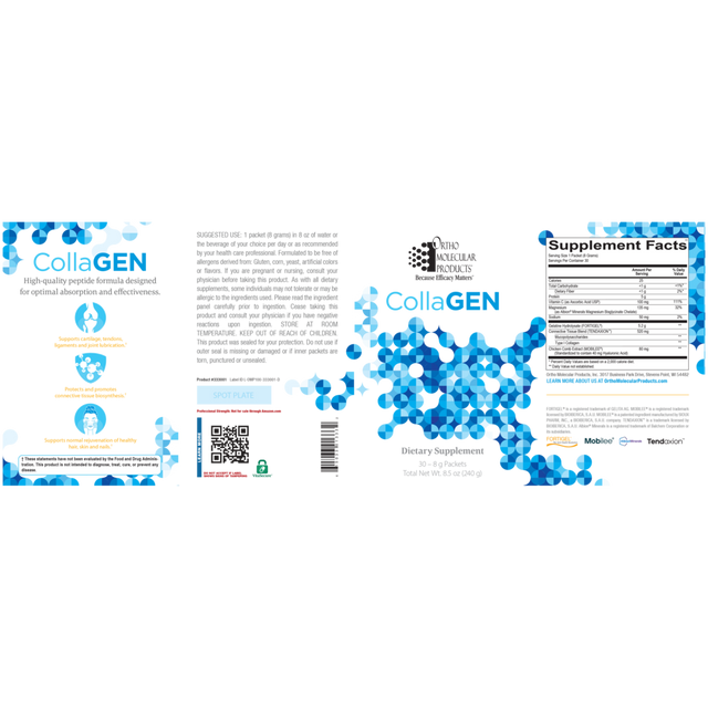 Ortho Molecular CollaGEN Stick 30 Capsules