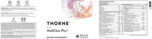 Thorne MediClear Plus 21 Capsules