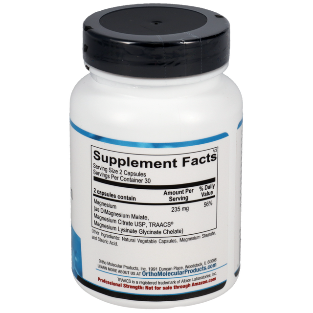 Ortho Molecular Reacted Magnesium 60 Capsules