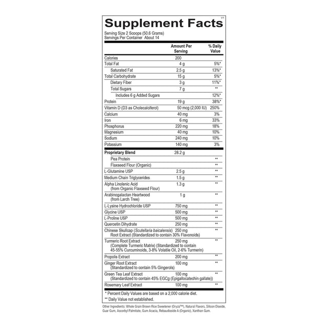 Ortho Molecular InflammaCORE® Vanilla Chai with Pea Protein 14 Servings