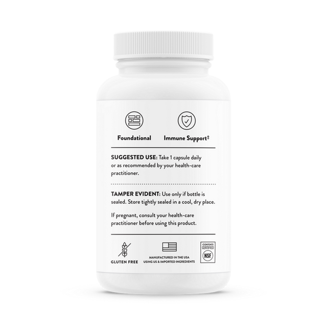 Thorne Zinc Bisglycinate Wellness Support – 60 Capsules (30 mg)