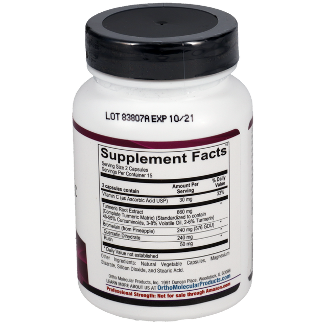 Ortho Molecular Traumeric Turmeric & Musculoskeletal Support (30 Capsules)