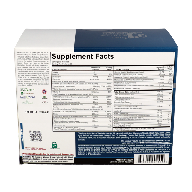 Ortho Molecular Alpha Base Premier Pack 30 Packets