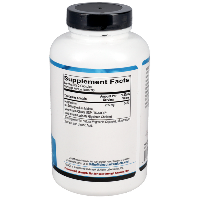 Ortho Molecular Reacted Magnesium 180 Capsules