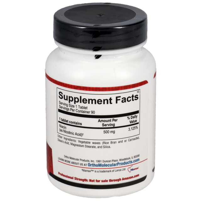 Ortho Molecular Time Release Niacin Cardiovascular & Metabolic Support (90 Tablets)