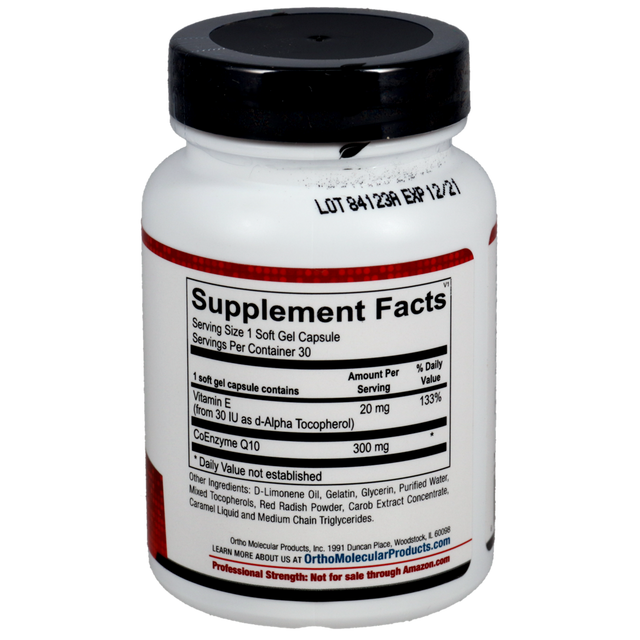 Ortho Molecular CoQ-10 300mg – 30 Capsules