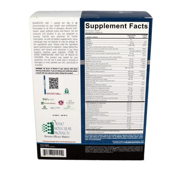 Ortho Molecular Alpha Base Premier Pack 60 Packets