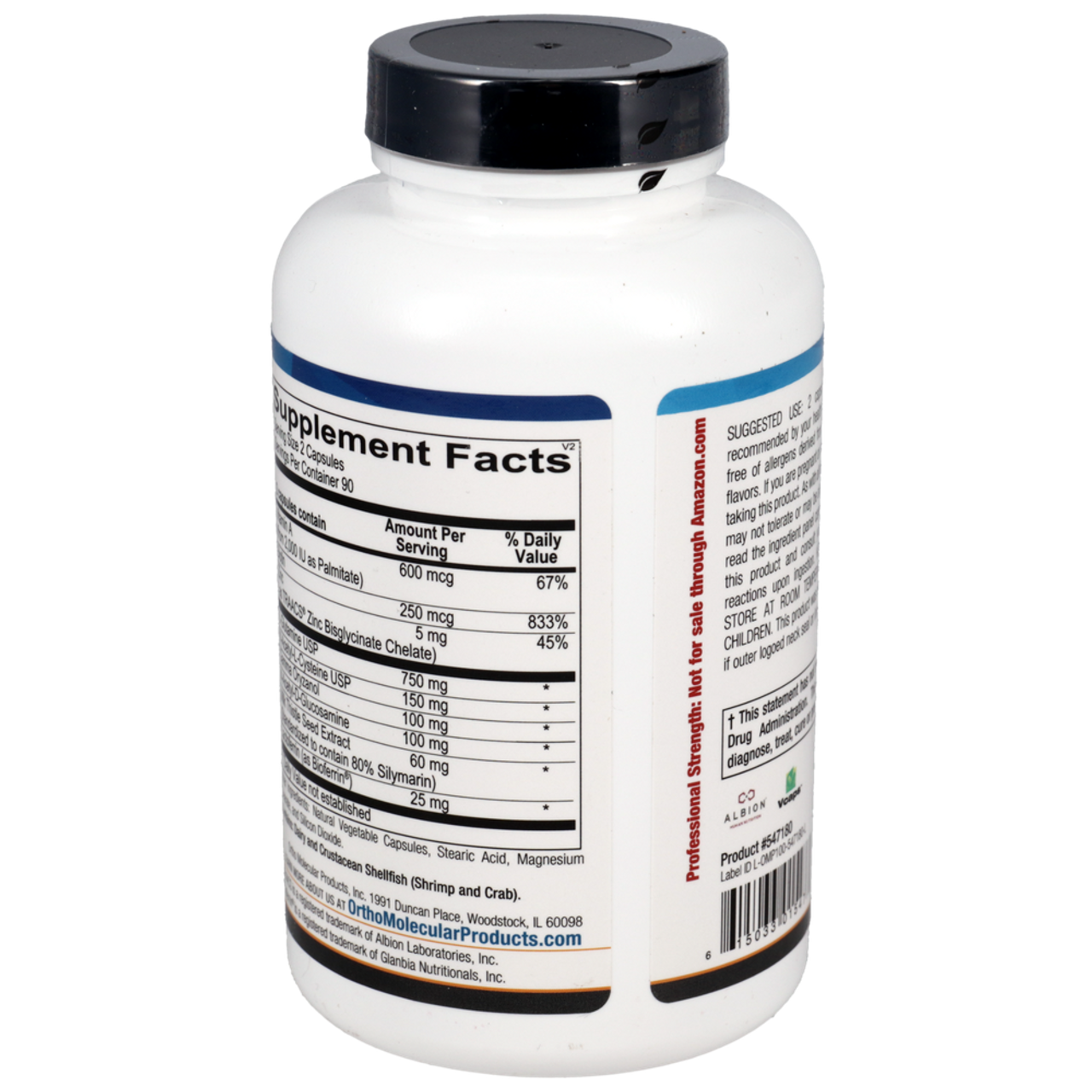 Ortho Molecular Mucosagen 180 Capsules