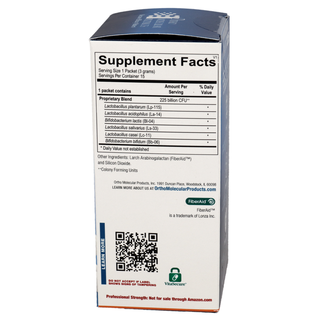Ortho Molecular Probiotic 225 60 Capsules