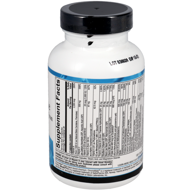 Ortho Molecular Alpha Base Capsules without Iron 120 Capsules