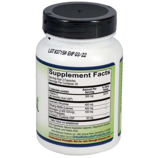 Ortho Molecular Products Natural D-Hist Seasonal Wellness Support (40 Capsules)