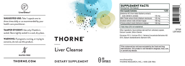 Thorne Liver Cleanse 60 Capsules