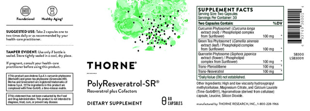 Thorne PolyResveratrol-SR – 60 Capsules