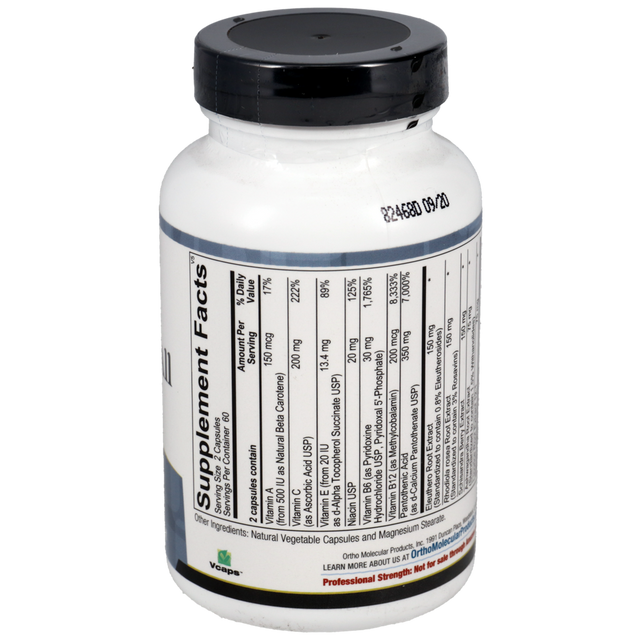 Ortho Molecular Products Adapten-All Stress & Energy Support (60 Capsules)