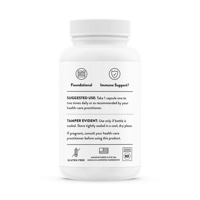 Thorne Zinc Bisglycinate Wellness Support – 60 Capsules (15 mg)