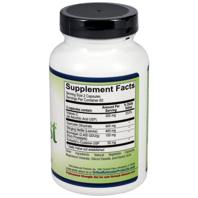 Ortho Molecular Natural D-Hist 120 Capsules