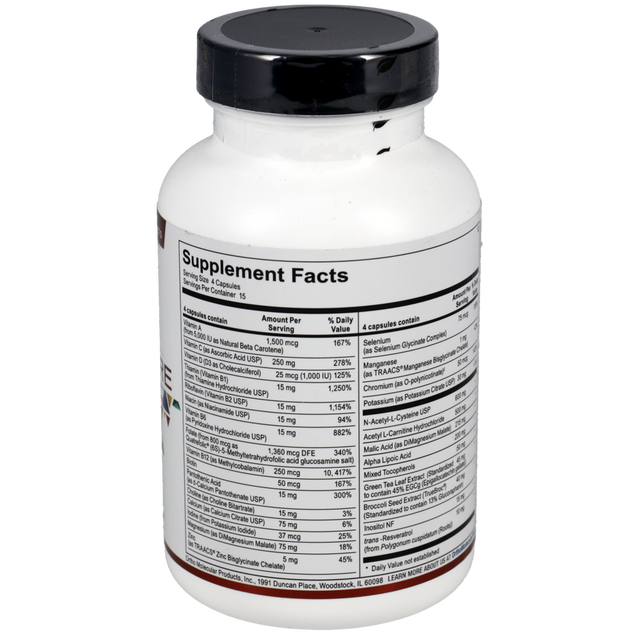 Ortho Molecular Mitocore Cellular & Immune Support (60 Capsules)