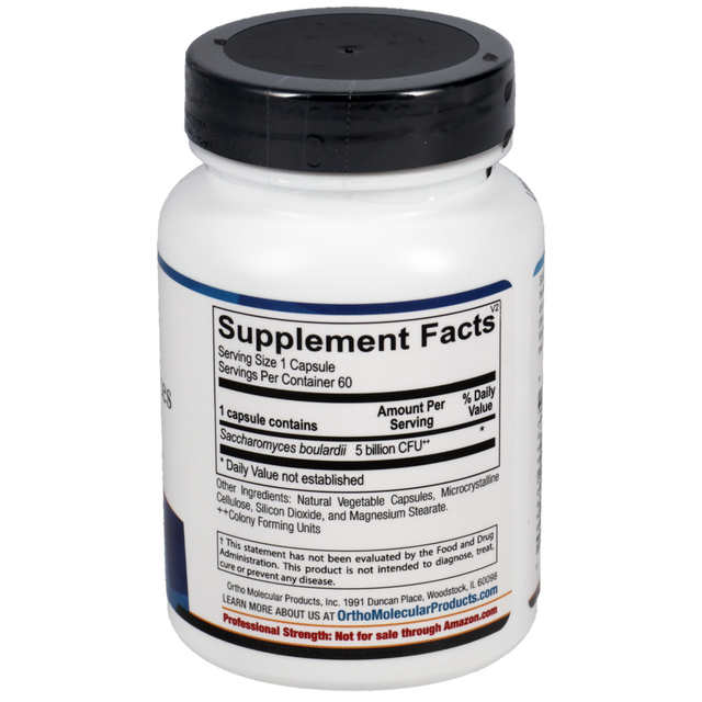 Ortho Molecular Saccharomyces Boulardii Probiotic Digestive Support (60 Capsules)