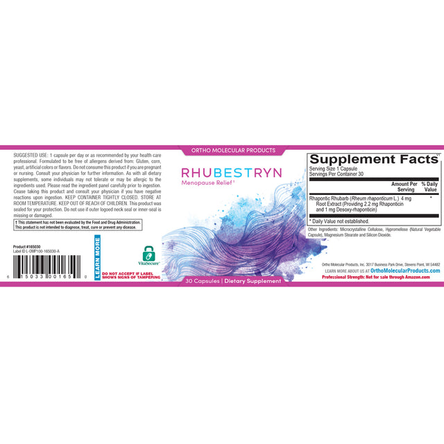 Ortho Molecular Rhubestryn 30 Capsules