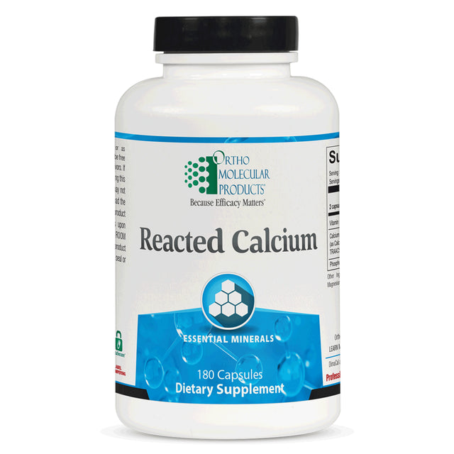 Ortho Molecular Products Reacted Calcium Multi-Source Mineral Support (180 Capsules)