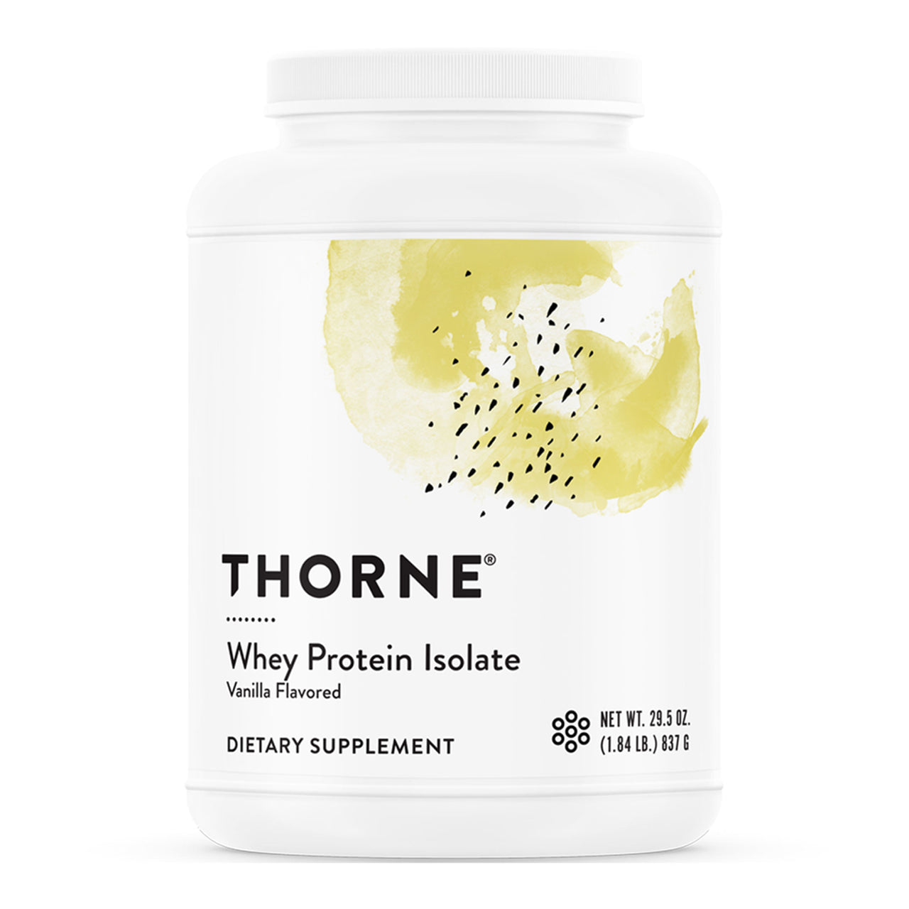 Thorne Whey Protein Isolate Vanilla – 30 Servings