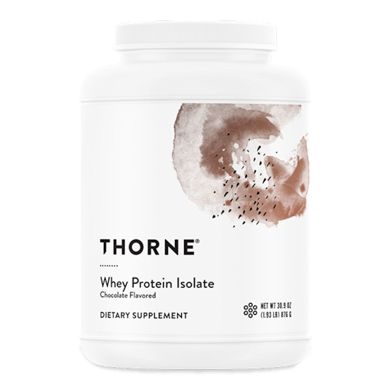Thorne Whey Protein Isolate – Chocolate (30 Servings)
