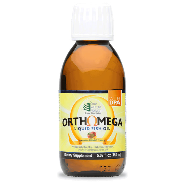 Ortho Molecular Orthomega® Liquid Fish Oil Mango 1.3g EPA / 850mg DHA – 60 Servings