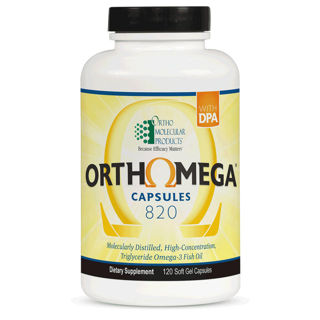 Ortho Molecular Orthomega® 820 EPA & DHA Omega-3 Support (120 Softgels)