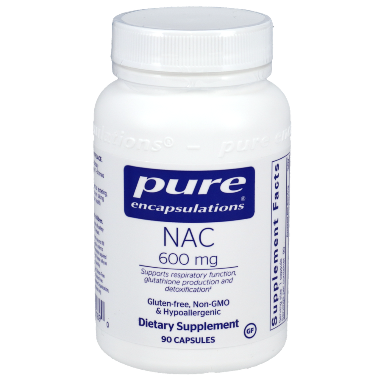 Pure Encapsulations NAC 600 mg Glutathione Support (90 Capsules)