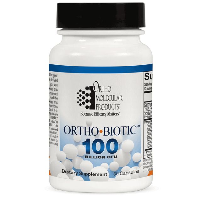 Ortho Molecular Ortho Biotic 100 Billion Probiotic Digestive & Immune Support (60 Capsules)