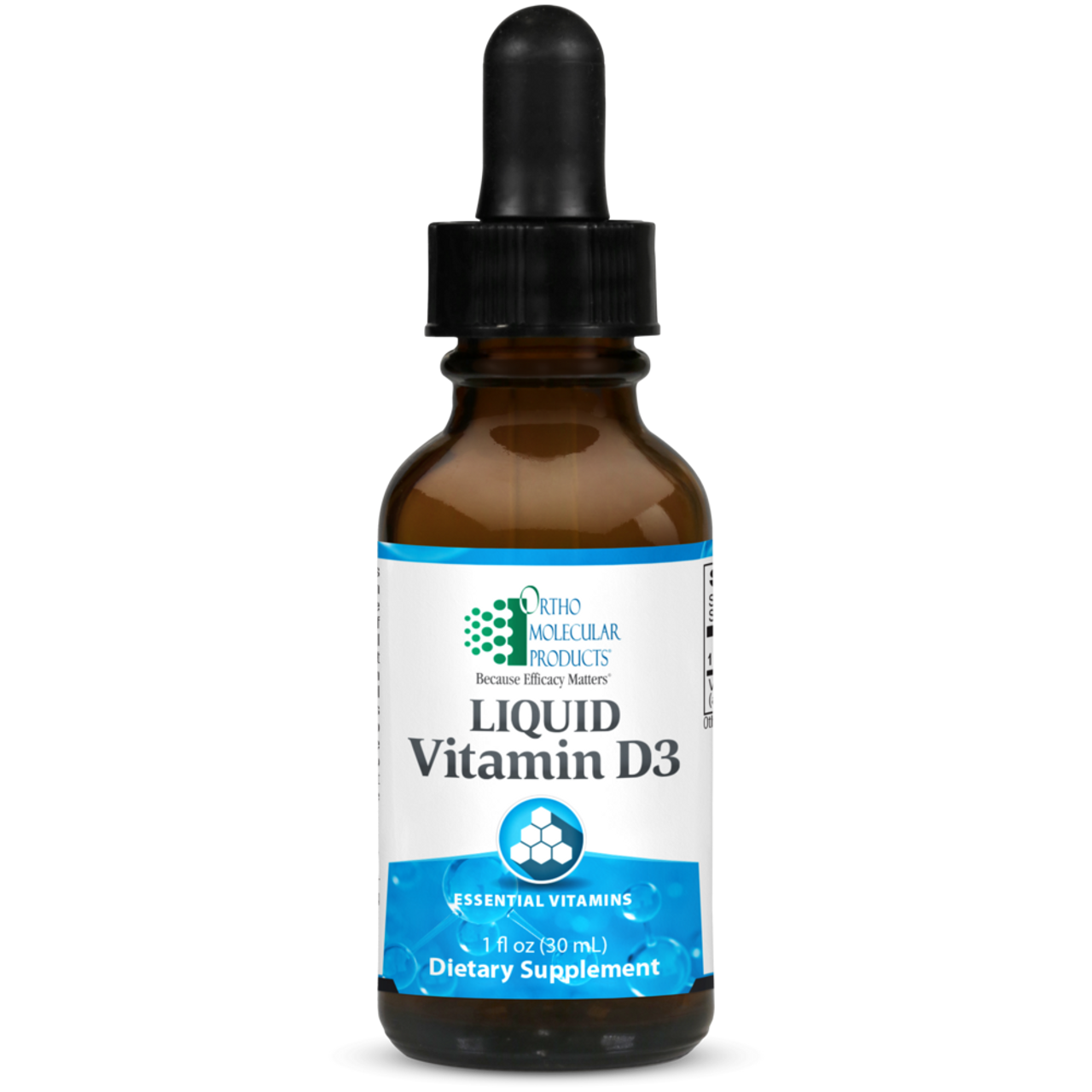Ortho Molecular Products Liquid Vitamin D3 Daily Wellness Support (Bottle)