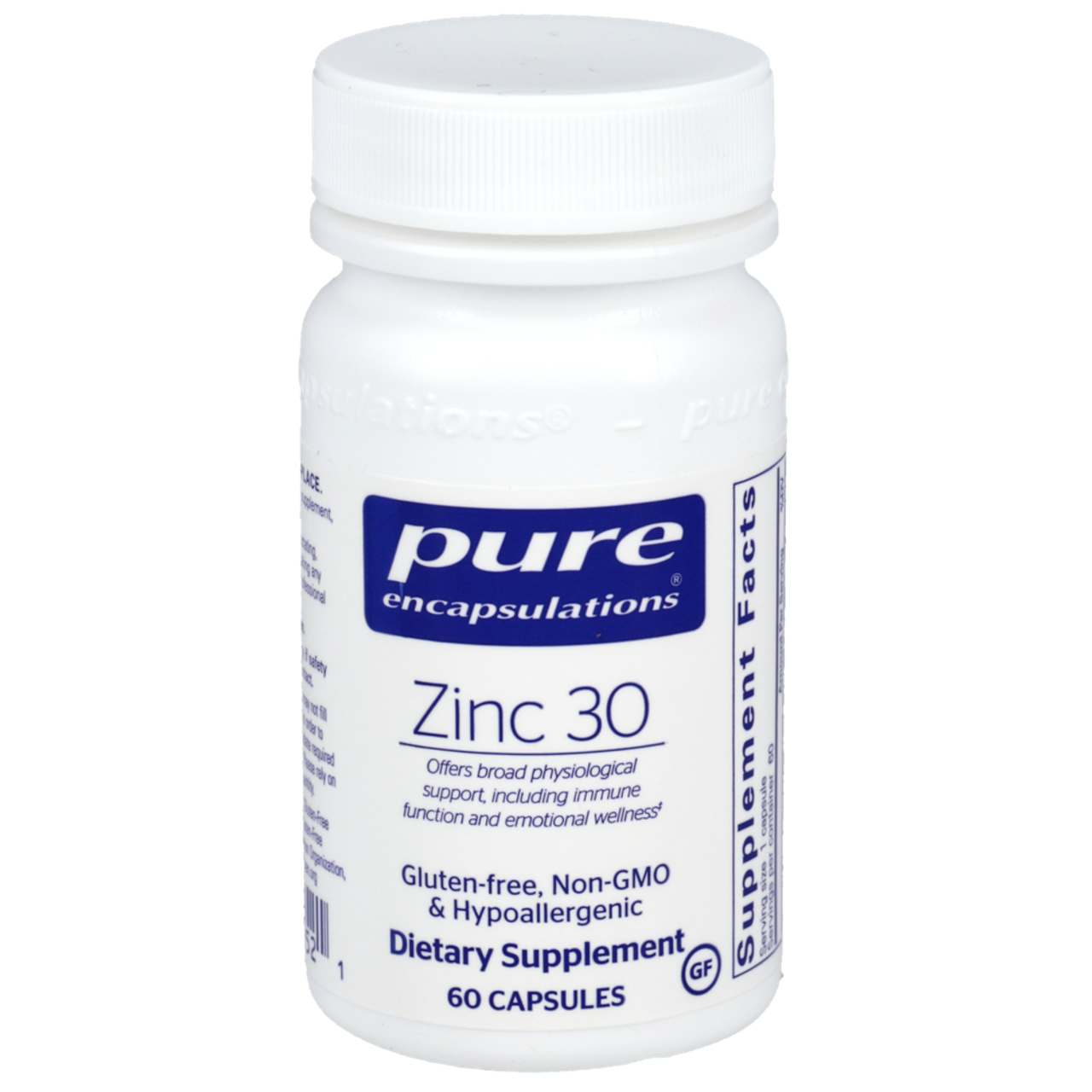 Pure Encapsulations Zinc Mineral & Immune Support (60 Capsules)