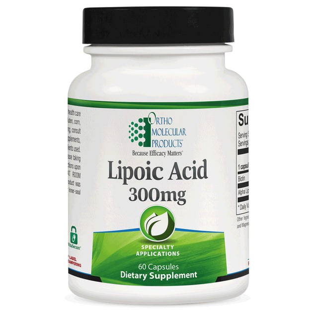 Ortho Molecular Lipoic Acid 300mg with Biotin 60 Capsules