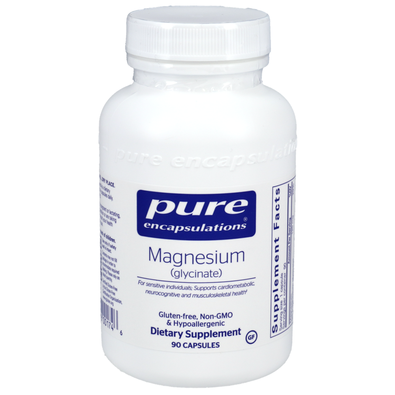 Pure Encapsulations Magnesium (Glycinate) Mineral & Metabolic Support (90 Capsules)