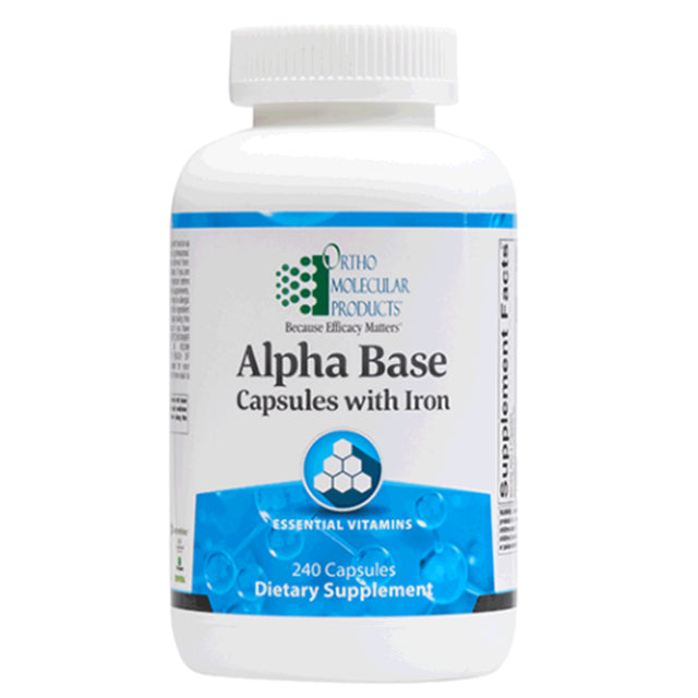 Ortho Molecular Alpha Base with Iron 240 Capsules