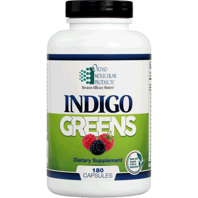 Ortho Molecular Indigo Greens Caps 180 Capsules