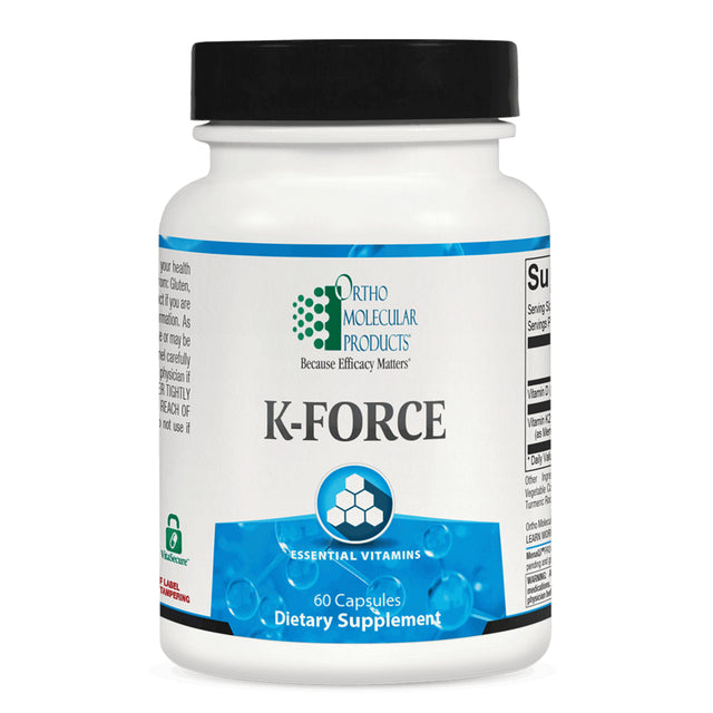 Ortho Molecular K-Force Vitamin K2 & D3 Bone and Cardiovascular Support (60 Capsules)