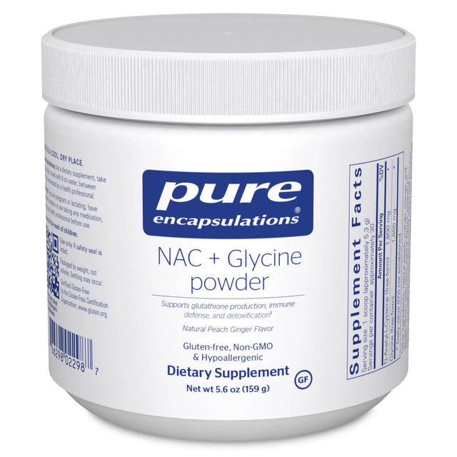 Pure Encapsulations NAC + Glycine Powder Antioxidant & Cellular Support (5.6 oz)
