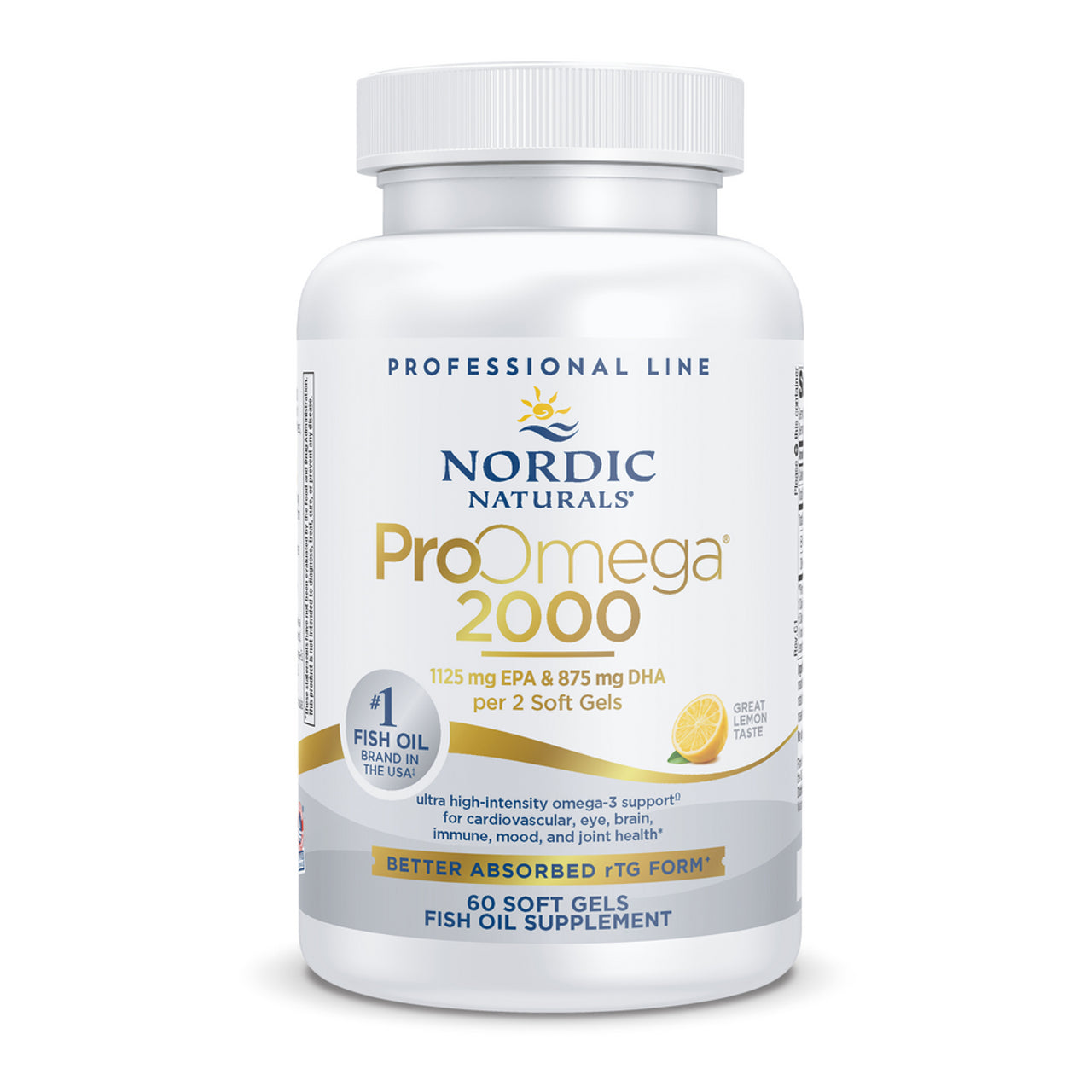 Nordic Naturals ProOmega® 2000 EPA & DHA Omega-3 Support (60 Softgels)