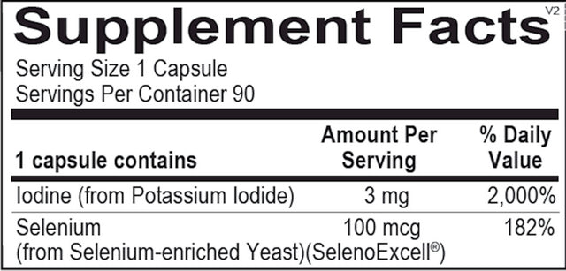 Ortho Molecular Products Seleno-Iodide Wellness Support (90 Capsules)