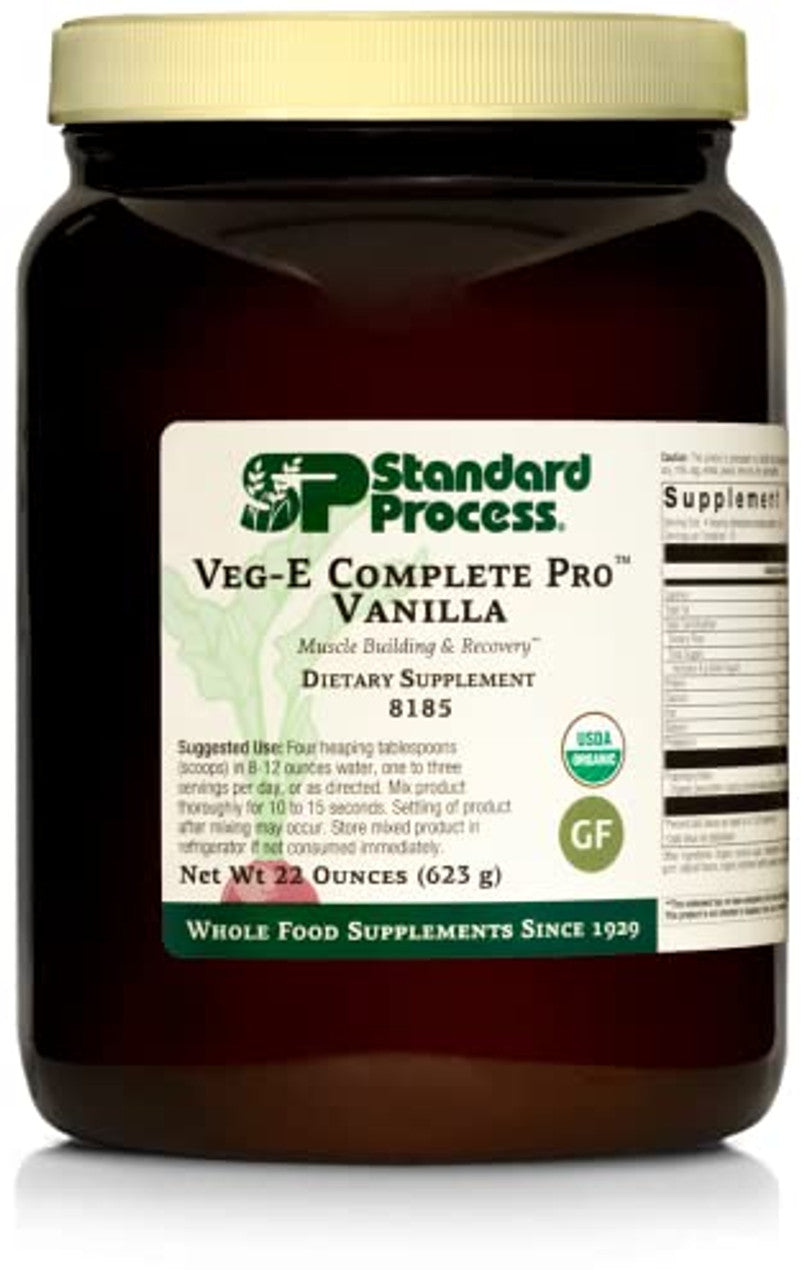 Standard Process Veg-E Complete Pro Vanilla – Plant-Based Daily Wellness Protein (22 oz)