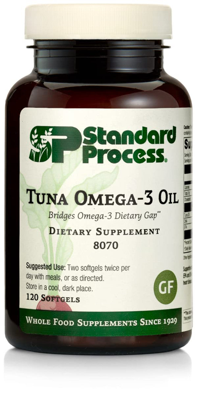 Standard Process Tuna Omega-3 Oil – Daily EPA & DHA Wellness Support (120 Softgels)